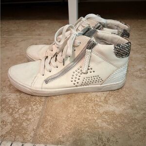 Dolce Vita White High-Top Sneakers